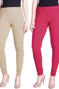  Lyra Multicolour Free Size Churidar Leggings