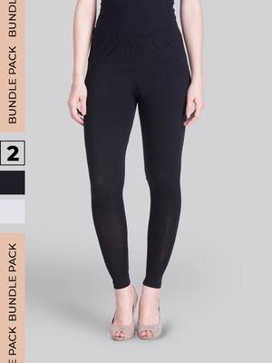  Lyra Multicolour Free Size Churidar Leggings 2