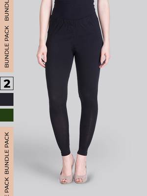  Lyra Multicolour Free Size Churidar Leggings 1