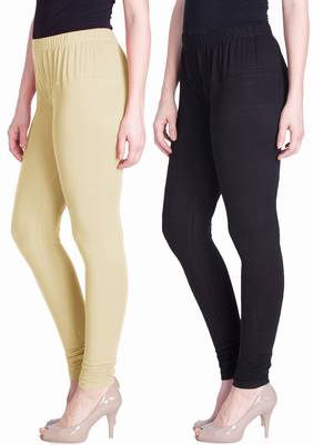  Lyra Multicolour Free Size Churidar Leggings 2