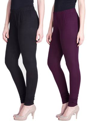  Lyra Multicolour Free Size Churidar Leggings 1
