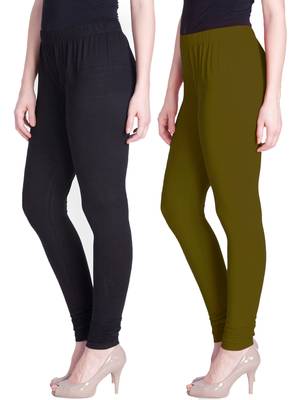  Lyra Multicolour Free Size Churidar Leggings 1