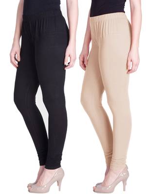  Lyra Multicolour Free Size Churidar Leggings 1