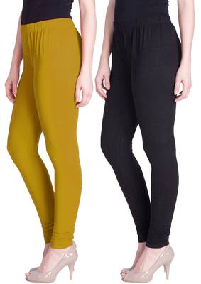  Lyra Multicolour Free Size Churidar Leggings 1