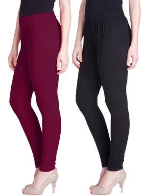  Lyra Multicolour Free Size Churidar Leggings 1