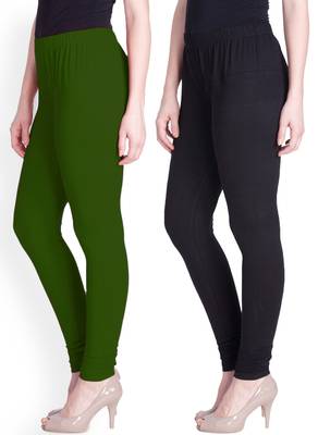  Lyra Multicolour Free Size Churidar Leggings 2
