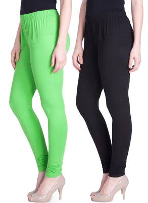  Lyra Multicolour Free Size Churidar Leggings 1