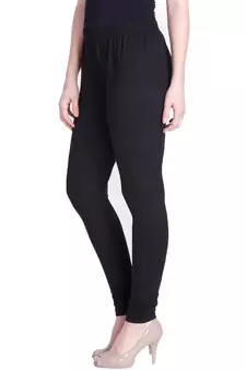  Lyra Black Free Size Churidar Leggings
