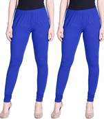  Lyra Ink Blue Free Size Churidar Leggings