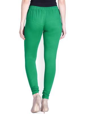  Lyra Pak. Green Free Size Churidar Leggings 3