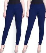  Lyra Royal Blue Free Size Churidar Leggings