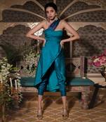 Clasic Blue Sharara Set