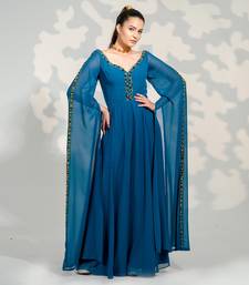 Blue Georgette Jumpsuit
