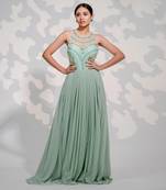 Mint Green Tulle Gown