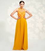 Yellow Georgette Jumpsuit