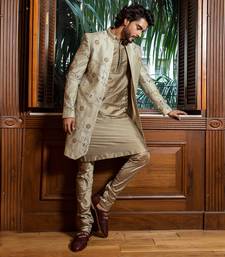 Embroidered Long Bandhgala With Kurta Set