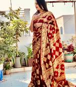 multi color zari weaving Jaipuri Rajasthani saree