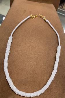 White necklaces