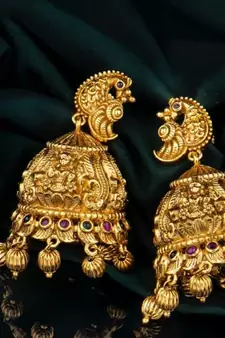 Multicolor jhumkas