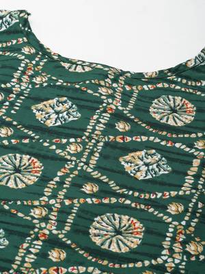 Green printed crepe ethnic-kurtis 5