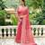 Lucknowi Chikankari Wevon Designer Pink Colour Art Silk Saree For Fancy Looks