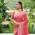 Lucknowi Chikankari Wevon Designer Pink Colour Art Silk Saree For Fancy Looks