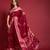 Designer Emboss Foil Printed With Piping Border Maroon Colour Saree In Smooth Silk Fabric