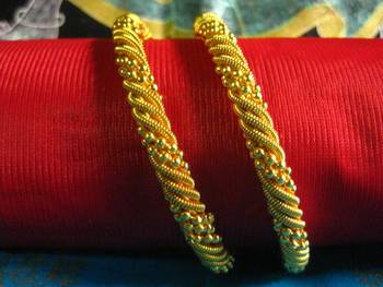 Golden Jaali Bangles 2