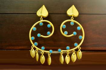 Turquoise onyx danglers-drops 1
