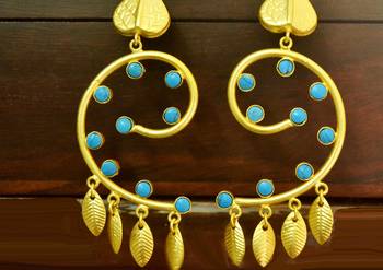 Turquoise onyx danglers-drops 2
