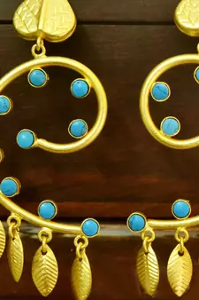 Turquoise onyx danglers-drops