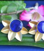 Blue onyx studs