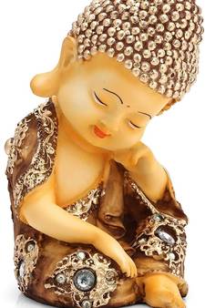 Meditating Monk Buddha Statue