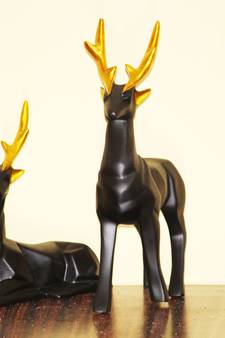 Black Deer Showpiece for Home