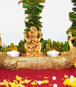 Lord Ganesha with wax candle Stand