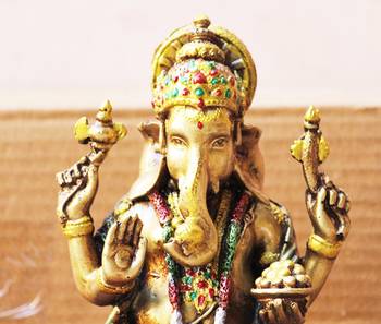 beckon venture ganesha idol multicolor 17 inch 3