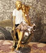 BECKON VENTURE Artifacts Romentic Love Couple Statue Gift for Home Living Room Table dcor Items,(multicolour)