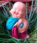 BECKON VENTURE Figurines Lucky Monks Laughing Budha Best showpieces for Home Decor Big Size