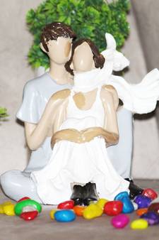 BECKON VENTURE artifacts Love statues for couples gift articles for home decor best showpiece,