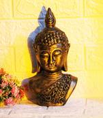 BECKON VENTURE Polyresin Big Vastu Buddha Face/Head Showpiece for Home dcor,living room,Metalic