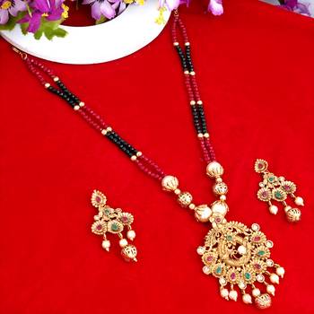 Multicolor pearl necklace-sets 2