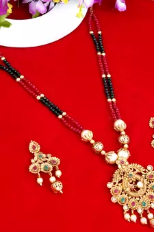 Multicolor pearl necklace-sets