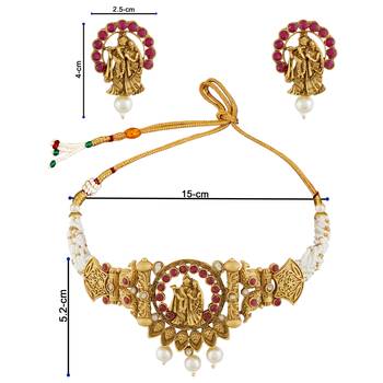 Multicolor pearl chokers 4
