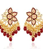 Maroon earrings