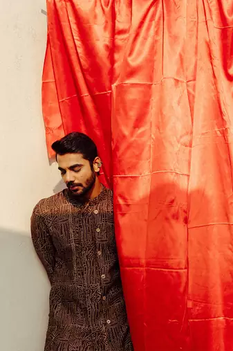 Brown Kurta Set