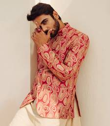 Pink Bandhgala Suit