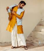 Powder Blue Nehru Jacket Set