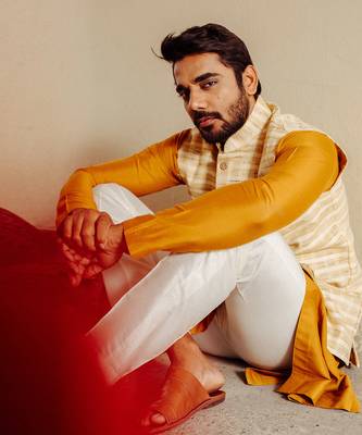Off-White Nehru Jacket Set 1