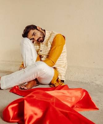 Off-White Nehru Jacket Set 3