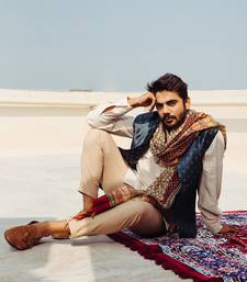 Blue Nehru Jacket Set